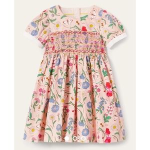 MiniBoden Smocked Dress